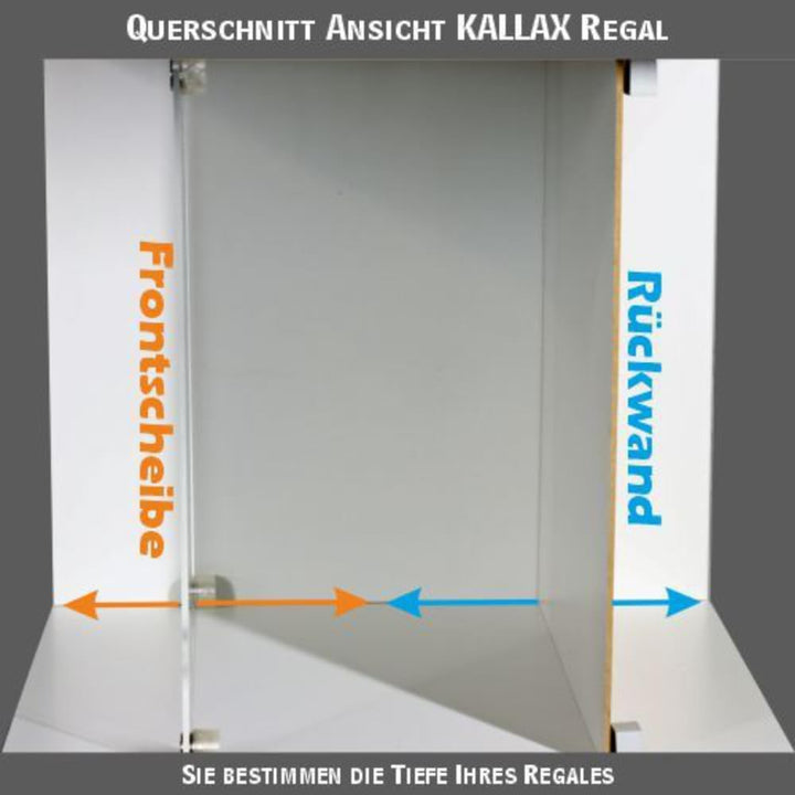 Frontscheiben-Kit für IKEA® Kallax Regal -transparent- (2er Set), 2er Set
