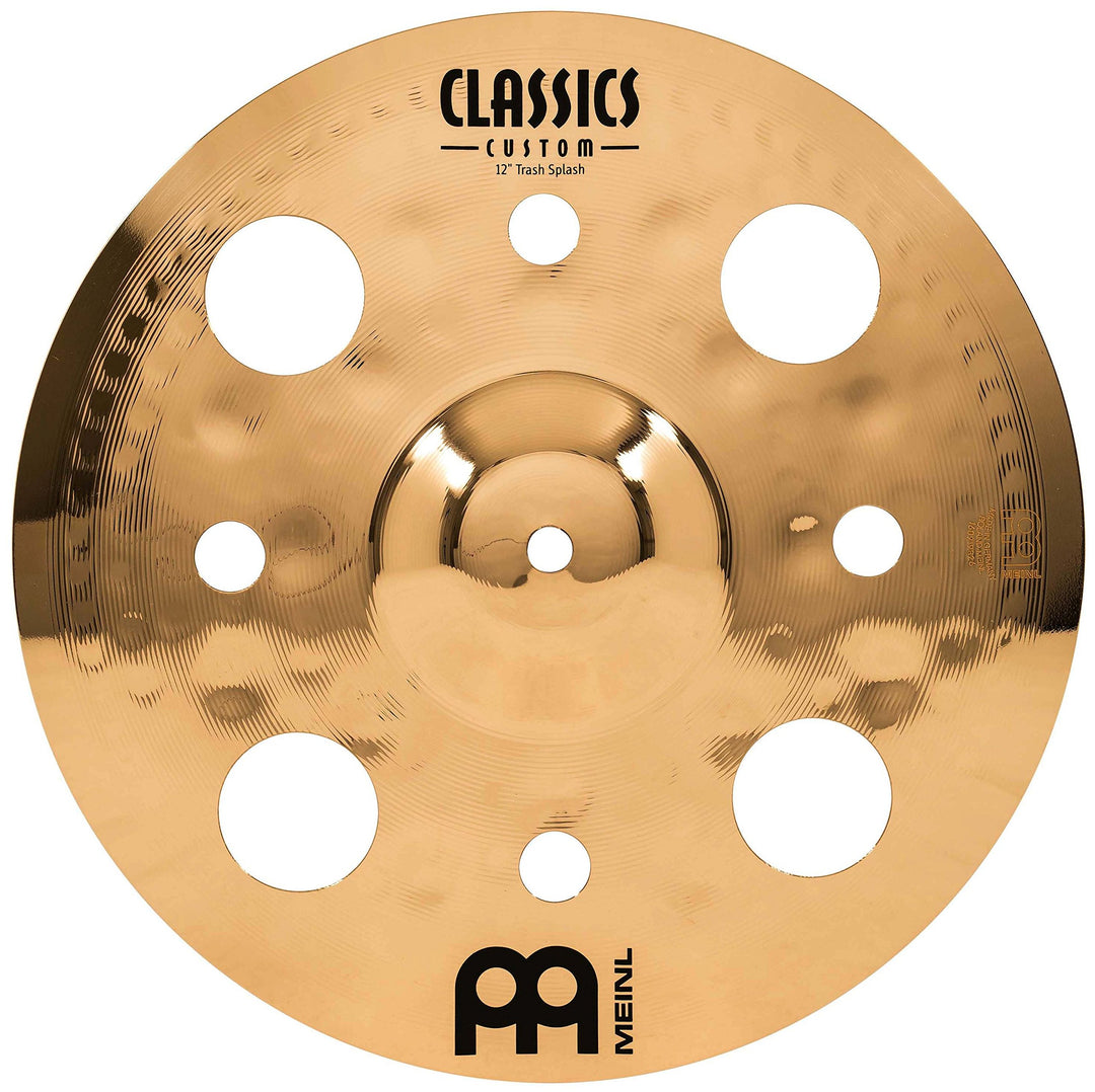 Meinl Cymbals Classics Custom Brilliant Trash Splash 12 Zoll (Video) Schlagzeug Becken (30,48cm) B12