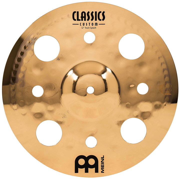 Meinl Cymbals Classics Custom Brilliant Trash Splash 12 Zoll (Video) Schlagzeug Becken (30,48cm) B12