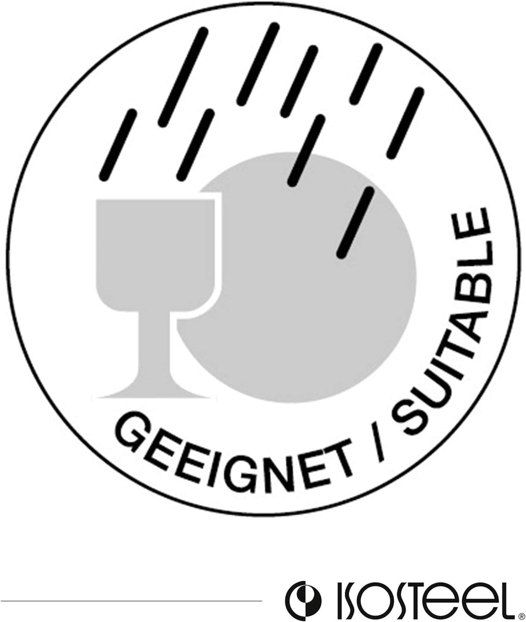Isosteel VA-9568 Flaschenkühler aus doppelwandigem 18/8 Edelstahl mit matt gebürsteter