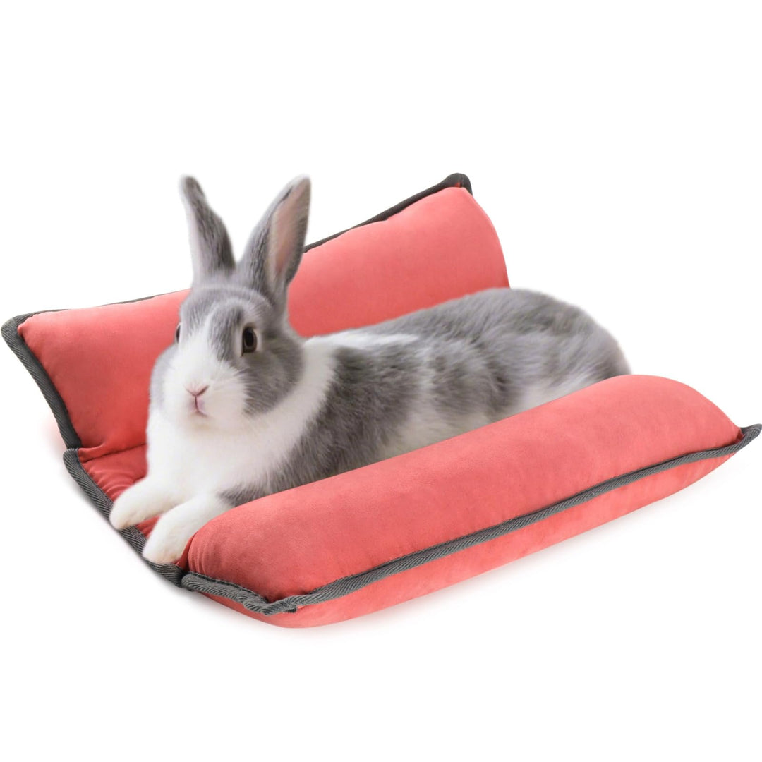 Kaninchen Bett – Zweiseitiges Waschbares Kaninchenkissen, Matte für Junge Katzen, Meerschweinchen un