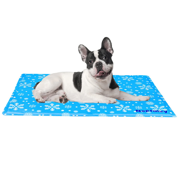 Nepfaivy Kühlmatte Kühldecke für Hund und Katze - Hunde Kühlmatte Selbstkühlend mit Ungiftiges Gel,
