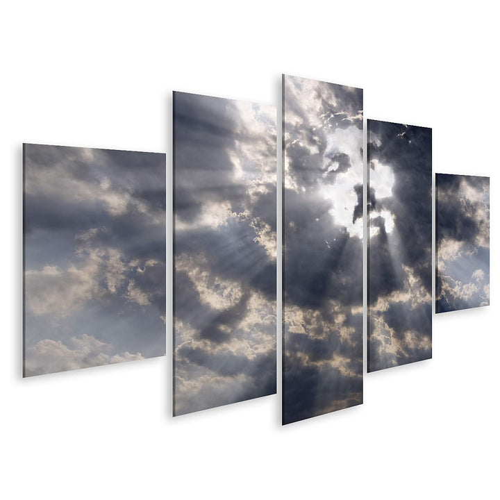 islandburner Bild auf Leinwand Antlitz Christi In Den Wolken Himmel Bilder Wandbilder Poster Leinwan