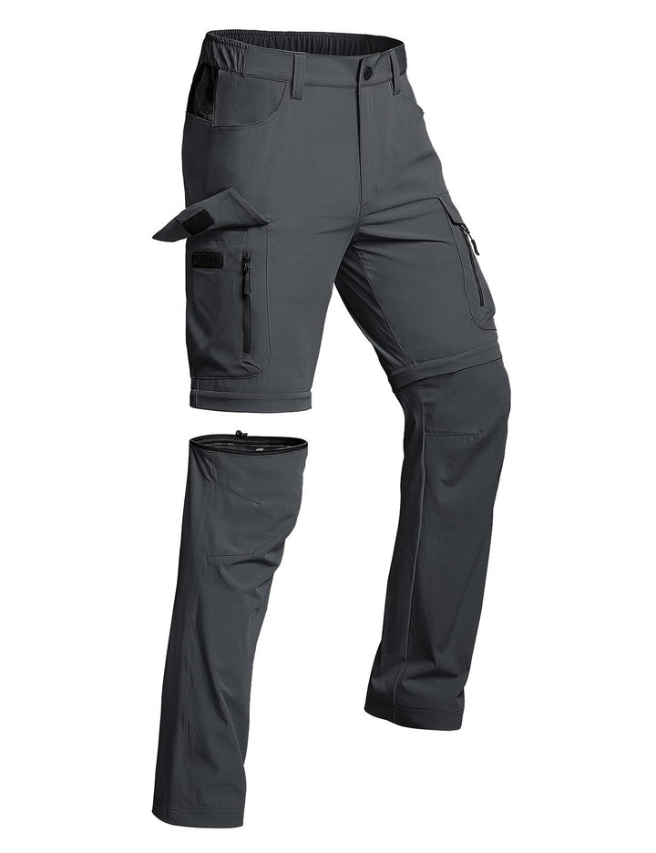 Vzteek Herren Wanderhose Zip Off Trekkinghose Outdoorhose Sommer Softshell Stretch Hose Kurz für Wan