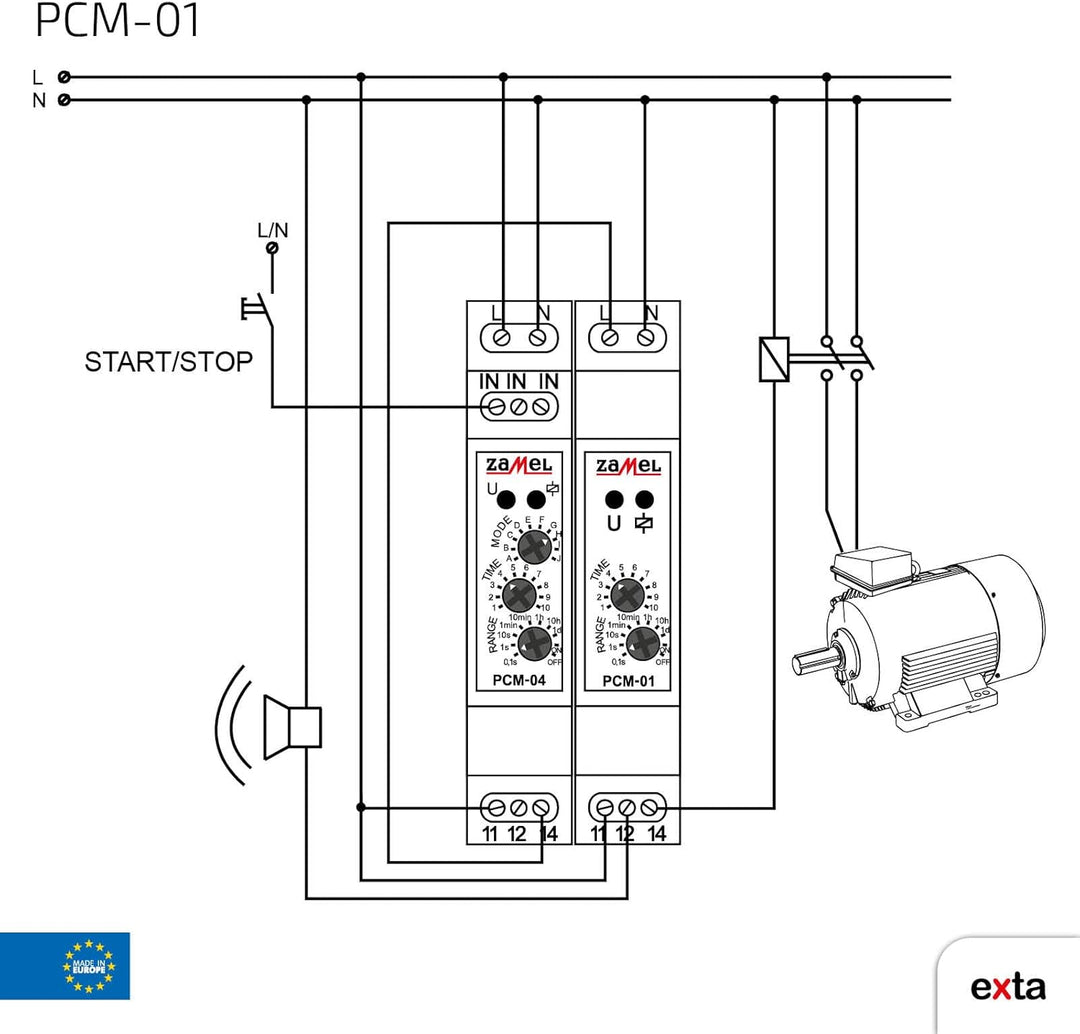 EXTA PCM-01 ZEITRELAIS, 4000 W, 230 V