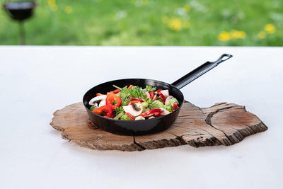 Riess, 0561-025, Bauernpfanne 30, Classic, Schwarz/Blau, 30 cm Durchmesser, Emaille, Bratpfanne, Ema