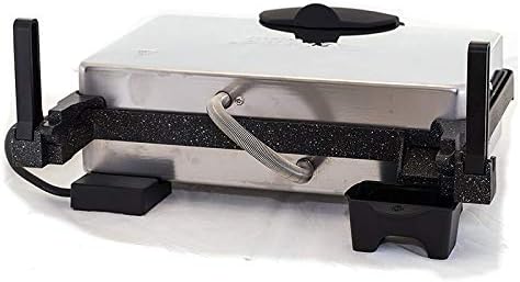 Roland Multigrill Kontaktgrill Elektrogill Tischgrill Toaster mit Kasserolle Granit/Marmor Antihaftb
