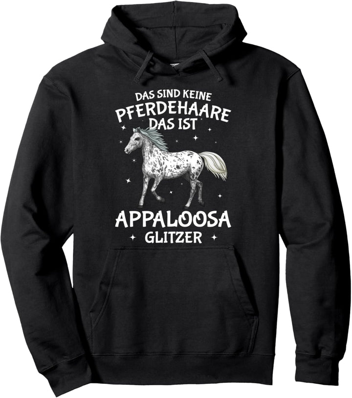 Appaloosa Pferd Glitzer Reiterin Damen Pferde Mädchen Pullover Hoodie