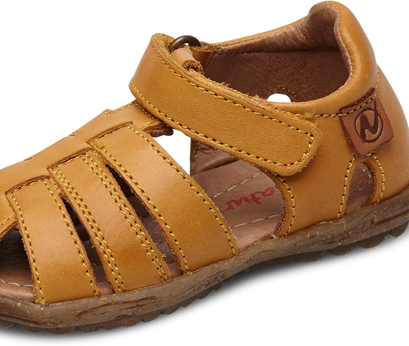 Naturino SEE-Halboffener Lederschuh-Taupe 23 EU Orange, 23 EU Orange