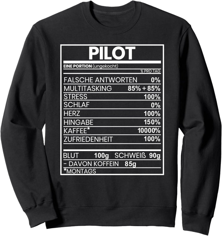 Lustiges Pilotengeschenk für Fliegerpiloten Sweatshirt