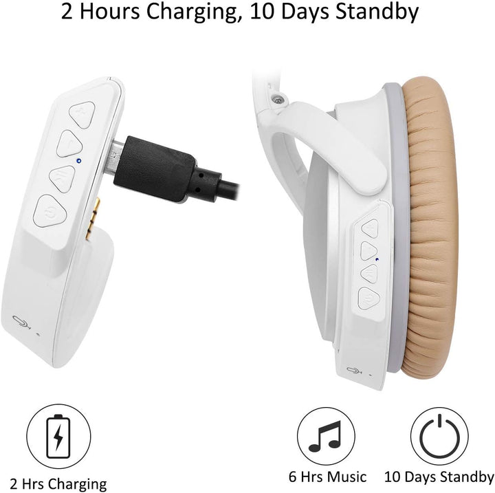YOCOWOCO Drahtloser Bluetooth 5.0 Adapter für Bose QuietComfort QC25 Kopfhörer, aptX/MIC/Lautstärker