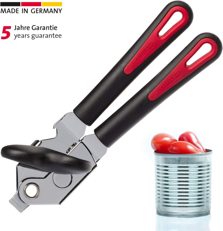 Westmark Zangendosenöffner mit Kapsel- und Deckelheber, Länge: 22 cm, Stahl/Kunststoff, Gallant Supe