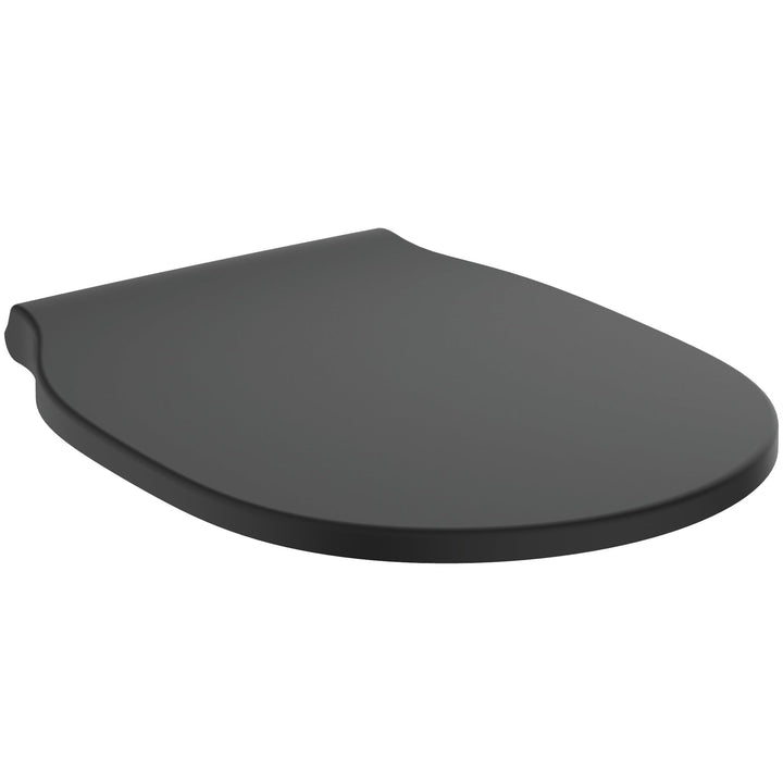 Ideal Standard Connect Air WC-Sitz mit Softclose, Wrapover – Schwarz Matt | Abnehmbarer WC-Sitz mit