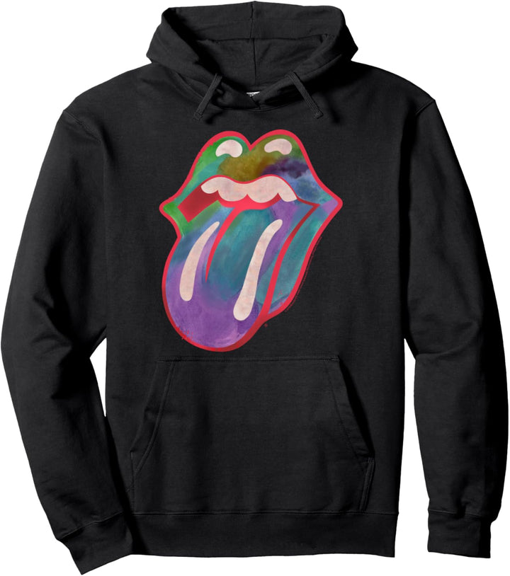 Rolling Stones Offizielle Farbe Zunge Pullover Hoodie