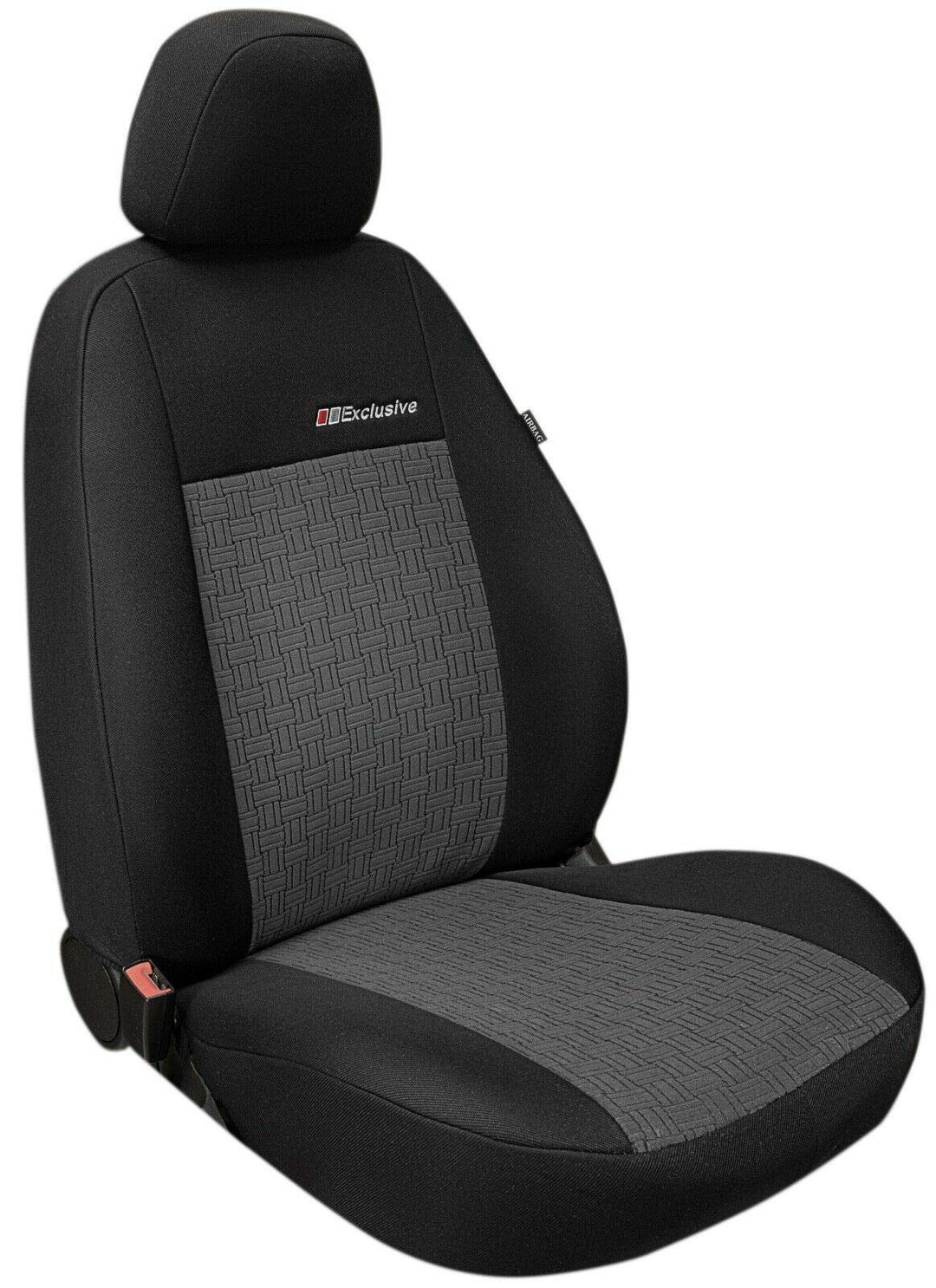 ERJOT Autobezüge Fahrer Bus AKROPOL kompatibel mit VW T6 Massgefertigte Sitzbezüge Grau Schwarz Stof