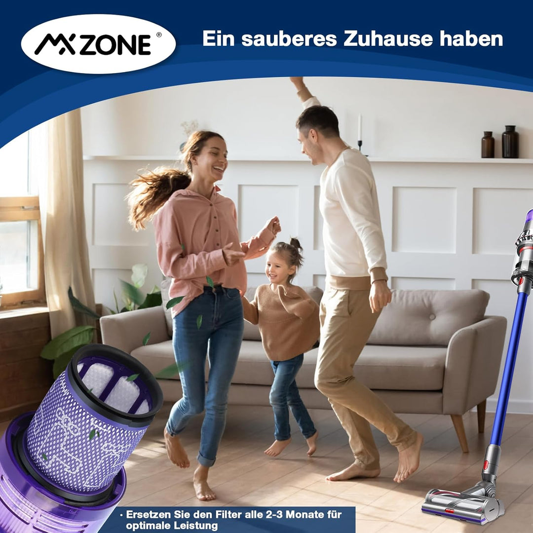 MXZONE HEPA Filter für Dyson V12 Detect Slim Absolute Extra Waschbar Ersatzteile V12 Filter Ersatz Z