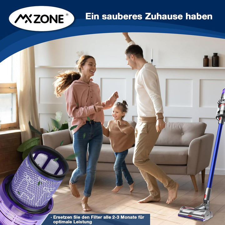 MXZONE HEPA Filter für Dyson V12 Detect Slim Absolute Extra Waschbar Ersatzteile V12 Filter Ersatz Z
