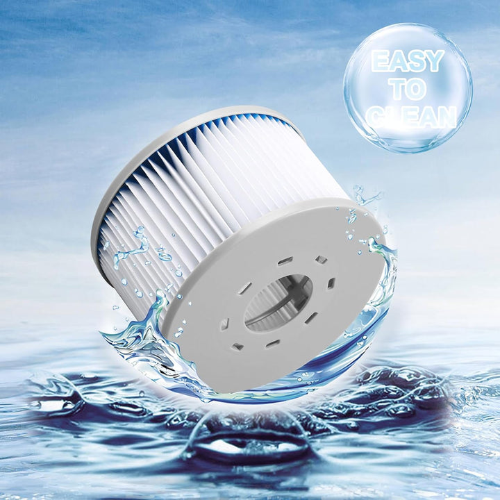 8 STK MSPA Ersatz Filterkartusche Wasserfilter, Ersatzfilter für MSpa Modelle ab 2020 Whirlpool, Sch