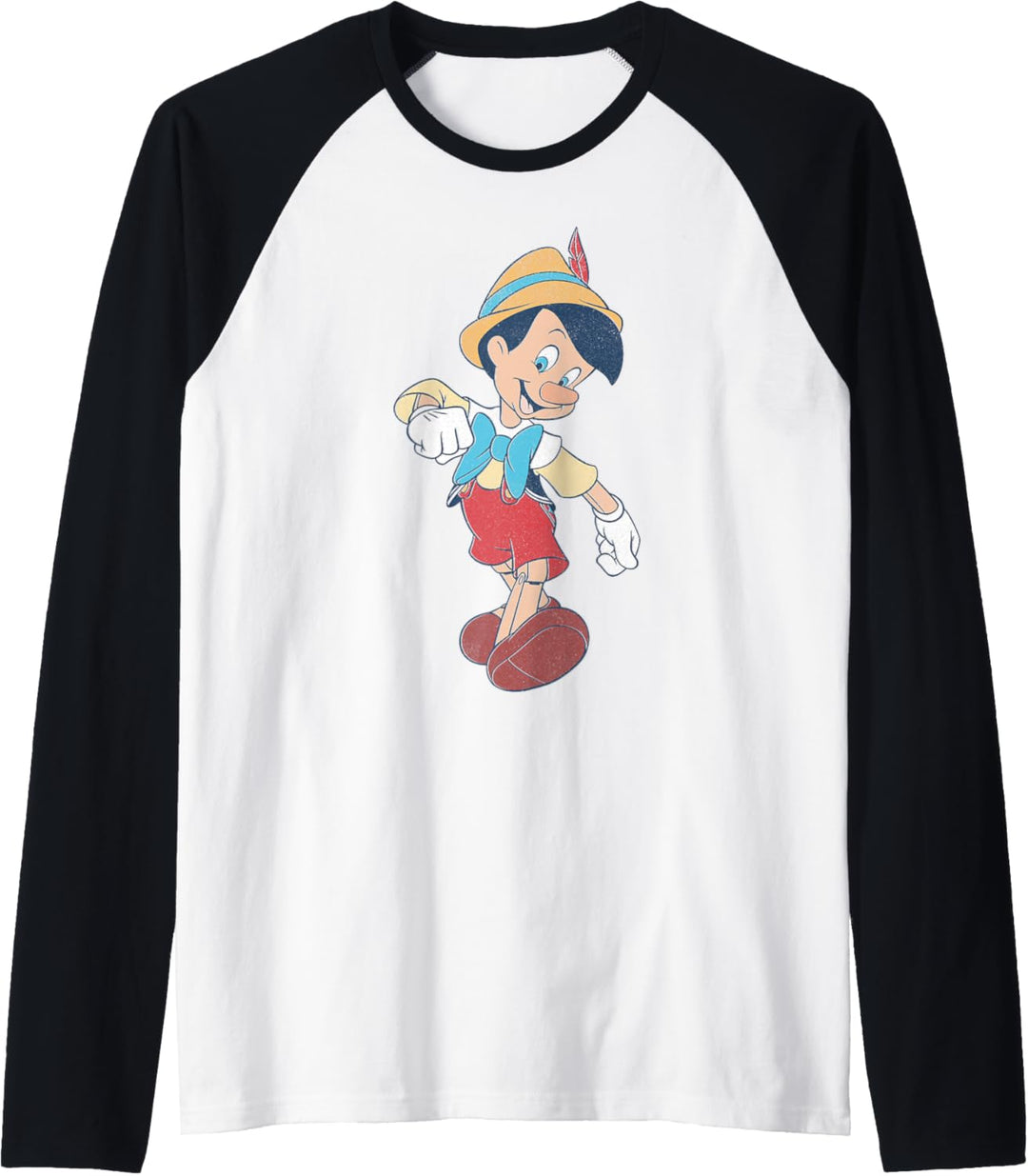 Disney Pinocchio Vintage Portrait Raglan