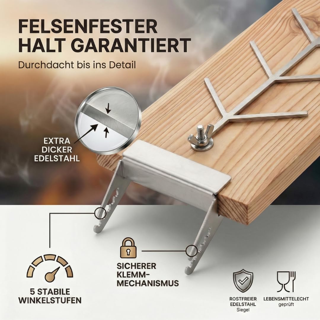 Flammlachsbrett 2er Set Lärche für die Feuerschale und den Kugelgrill Lärche 2er Set, Lärche 2e
