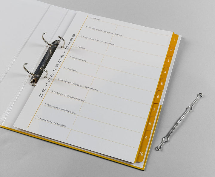 6er-Pack Themenringbücher mit Register für Versicherungen/Steuern/Vorsorge/Finanzen/Dokumente/Betrie