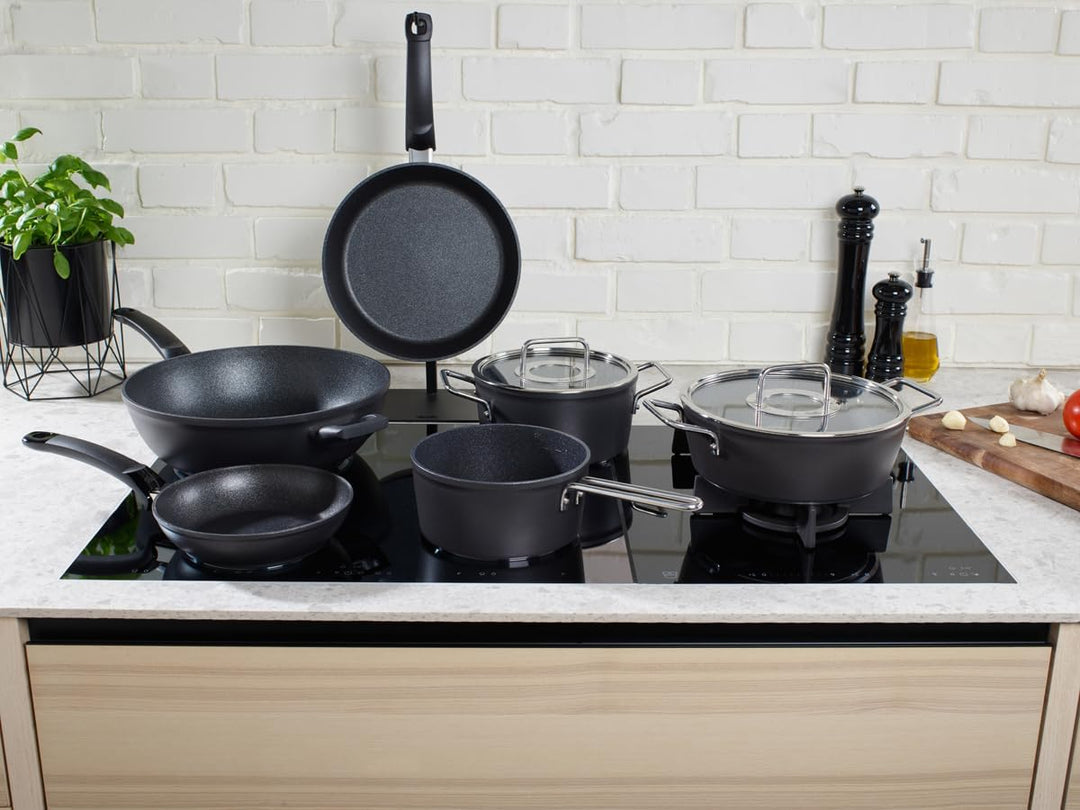Fissler Adamant Comfort/Pfannen-Set 2-teilig (24 cm + 28 cm) – kratzfeste Aluminium-Bratpfannen mit