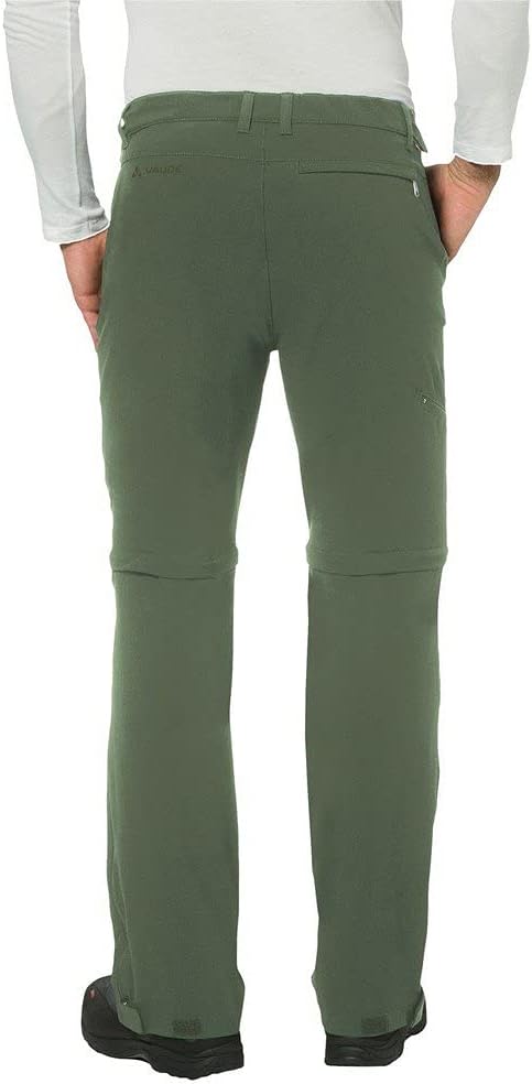 VAUDE Men's Stretch T-Zip Pants II, Hiking Pants Cedar Wood 52, Cedar Wood 52