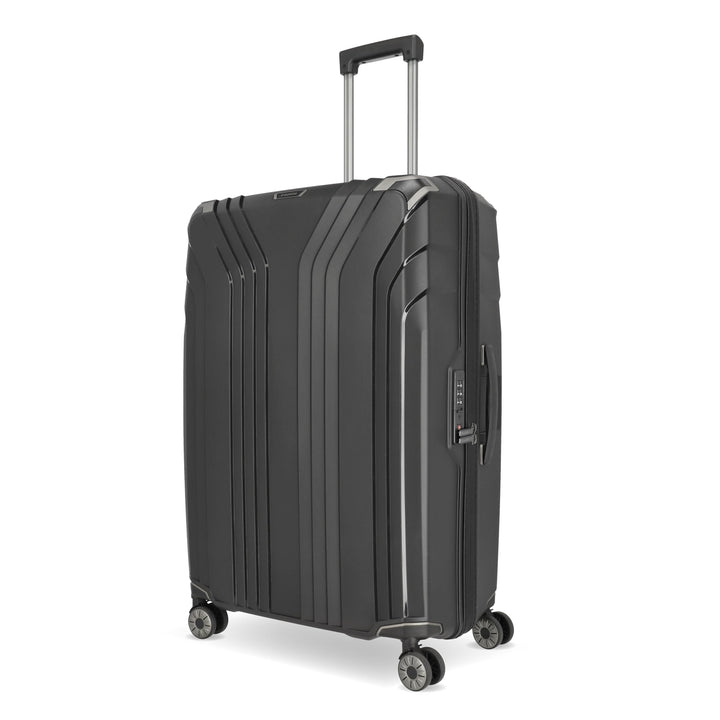 Travelite 4-Rad Hartschalen Koffer gross mit recyceltem Innenfutter, Gepäck Serie ELVAA: Stylischer