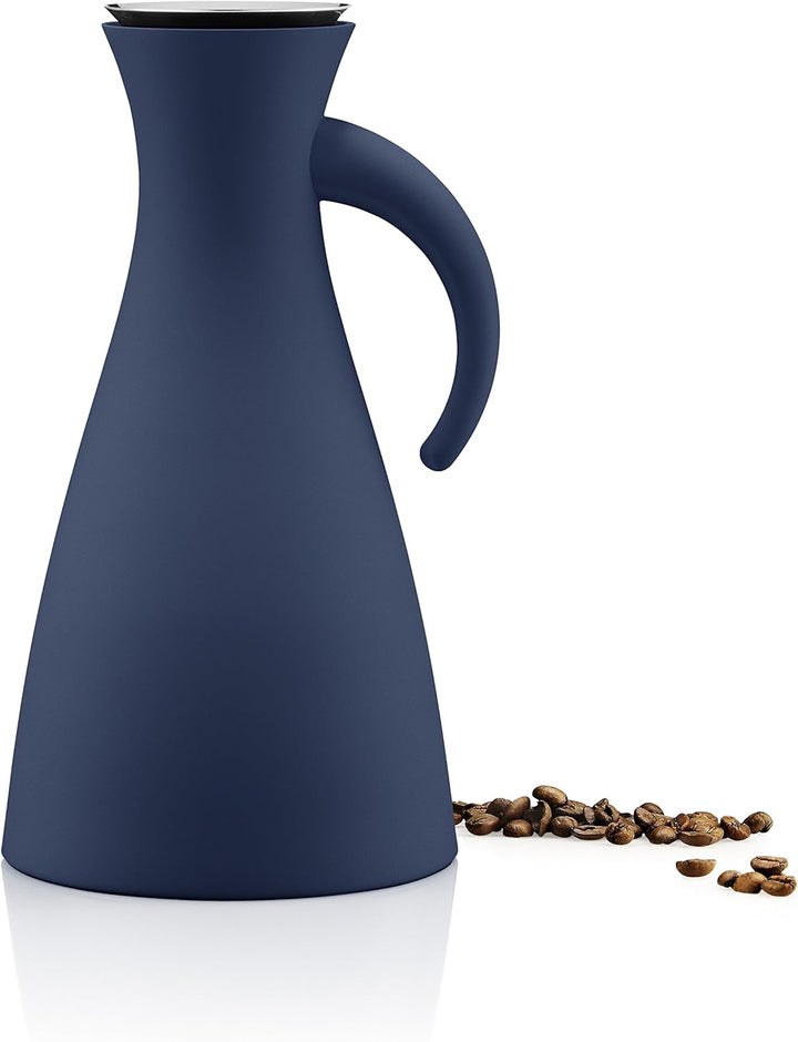 EVA SOLO | Isolierkanne 1,0l Navy blue | 100% tropffreie | Marinenblau, Marinenblau