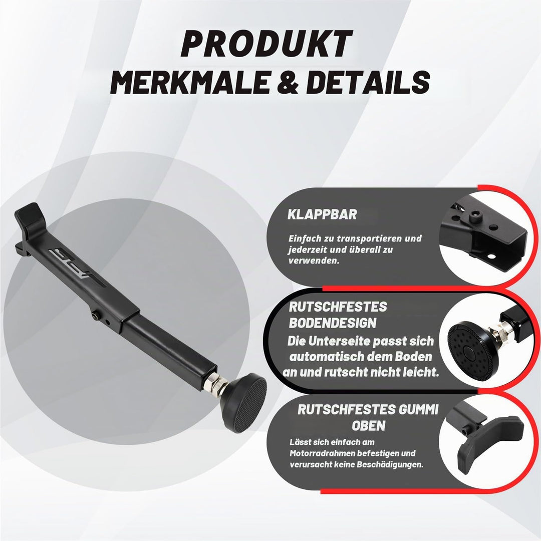 JFG RACING Motorrad Ständer Hinten,Motorrad Hinterradhubständer Ständer Tragbar Verstellbarer Radstä