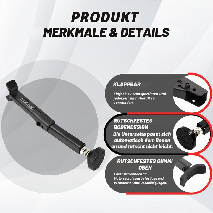 JFG RACING Motorrad Ständer Hinten,Motorrad Hinterradhubständer Ständer Tragbar Verstellbarer Radstä