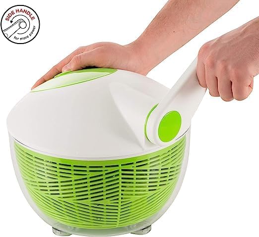IBILI CENTRIFUGADORA Essential 26 cm, Stainless Steel, weiss/grün, 26 x 26 x 5 cm