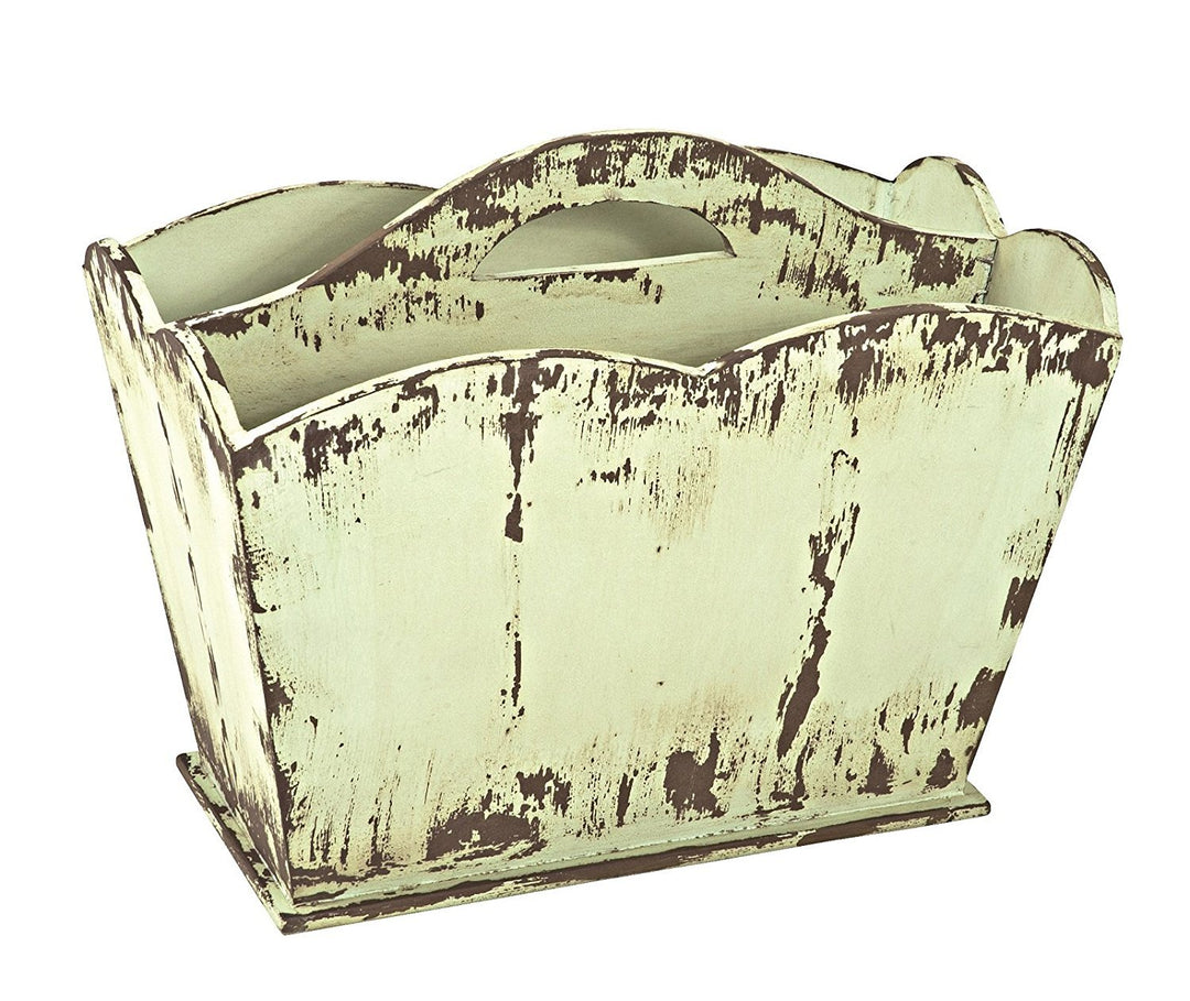 HAKU Möbel Zeitungsständer, Massivholz, vintage, B 45 x T 25 x H 35 cm Vintage 45 x 25 x 35 cm, Vint