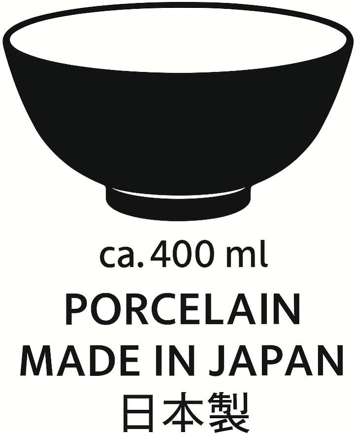 Matcha Bowl aus Porzellan – Made in Japan – 400 ml – Japanische Matcha Schale für Tee – Tee-Becher,
