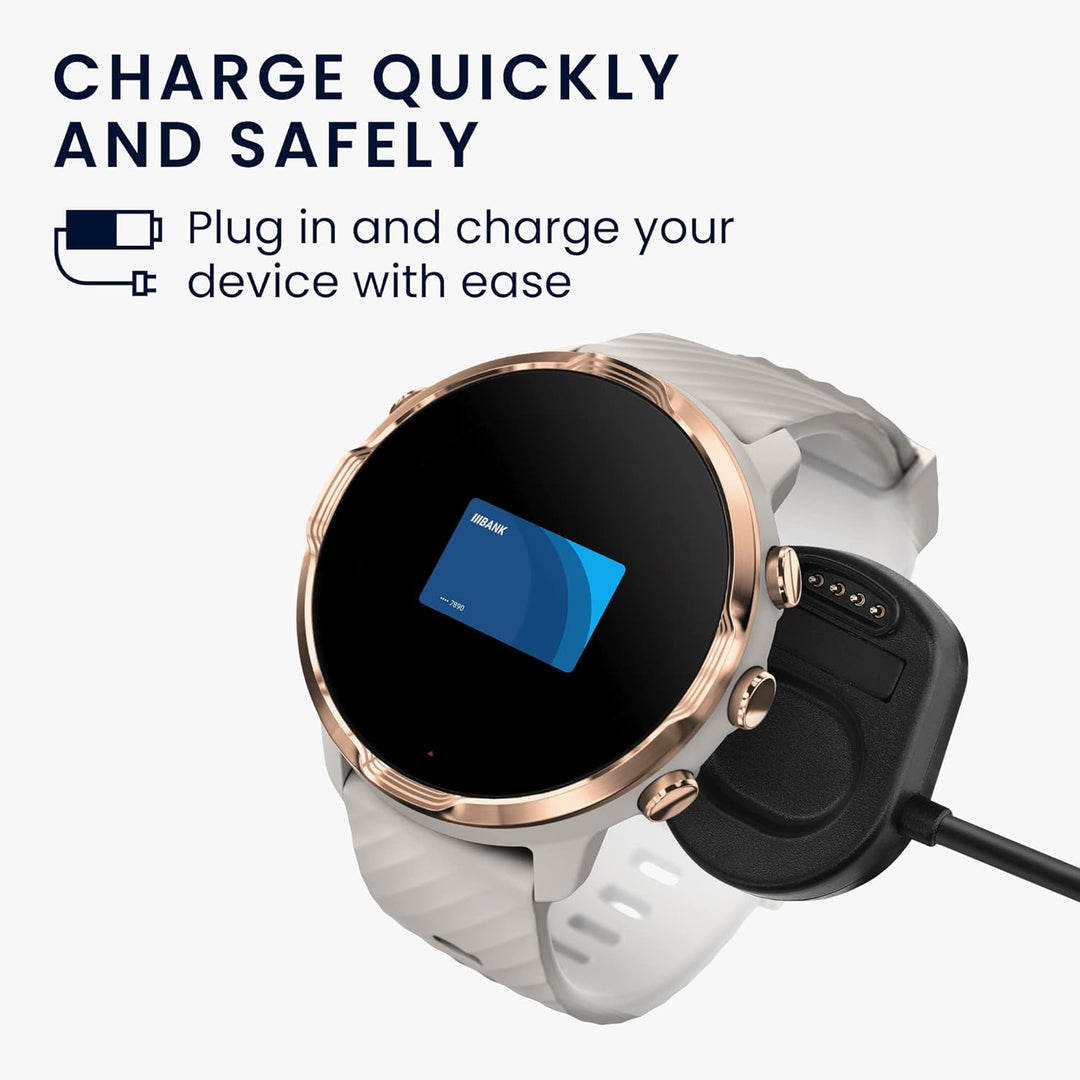 kwmobile USB Kabel Charger kompatibel mit Suunto 7 Ladekabel - Smart Watch Ersatzkabel - Fitnesstrac