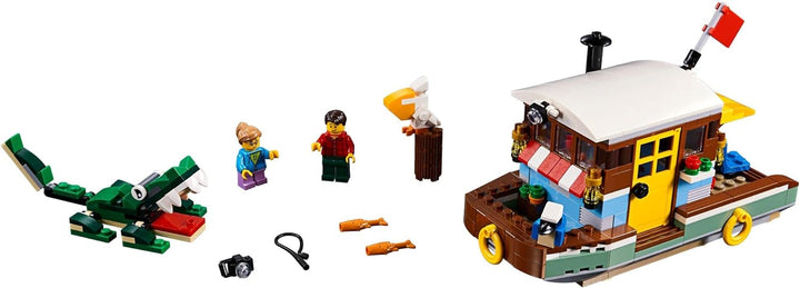 LEGO Creator 3in1 Riverside Houseboat 31093 Building Kit , New 2019 (396 Piece)