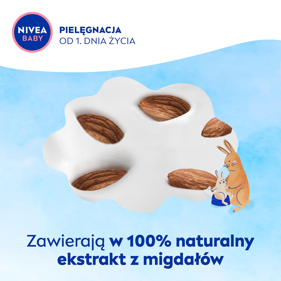 NIVEA BABY Biologisch abbaubare Toddies, 1 x 57 Stk. (Packung mit 5) Weiss 57 stück (5er Pack), Wei&