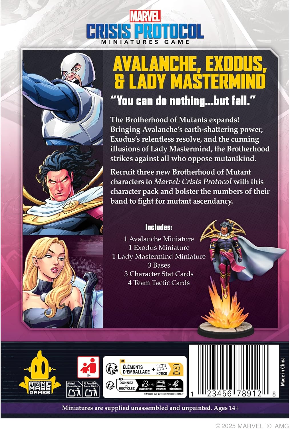 Atomic Mass Games, Marvel: Crisis Protocol – Avalanche, Exodus &amp; Lady Mastermind, Character-Expansio