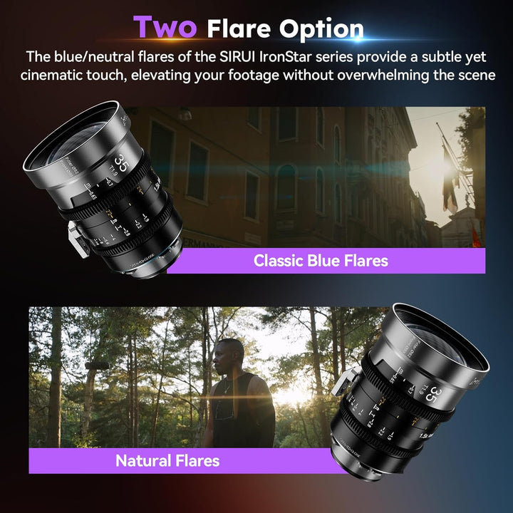 SIRUI IronStar T1.9 1.5X Anamorphotisches Cine-Objektiv: 35mm Kinoobjektiv mit manuellem Fokus und n