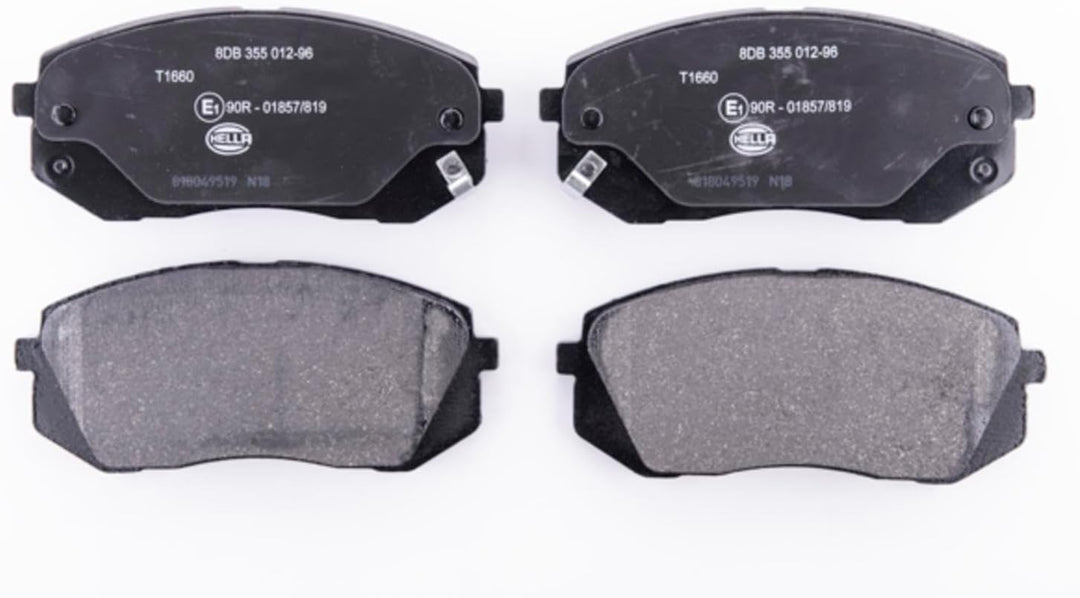 HELLA PAGID 8DB 355 012-961 Bremsbelagsatz - T1660 - Dicke/Stärke: 16.6mm - mit akustischer Verschle