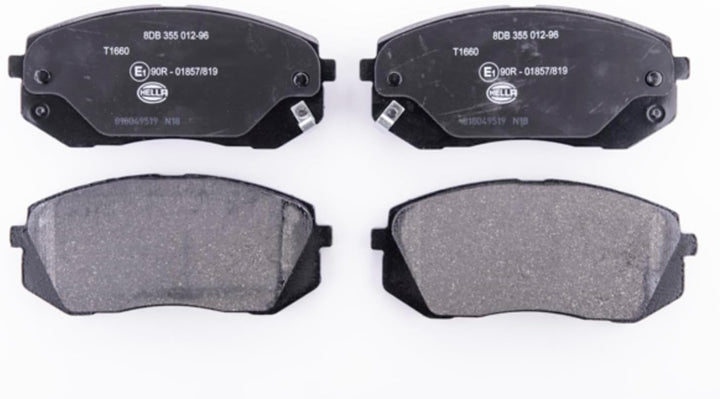HELLA PAGID 8DB 355 012-961 Bremsbelagsatz - T1660 - Dicke/Stärke: 16.6mm - mit akustischer Verschle