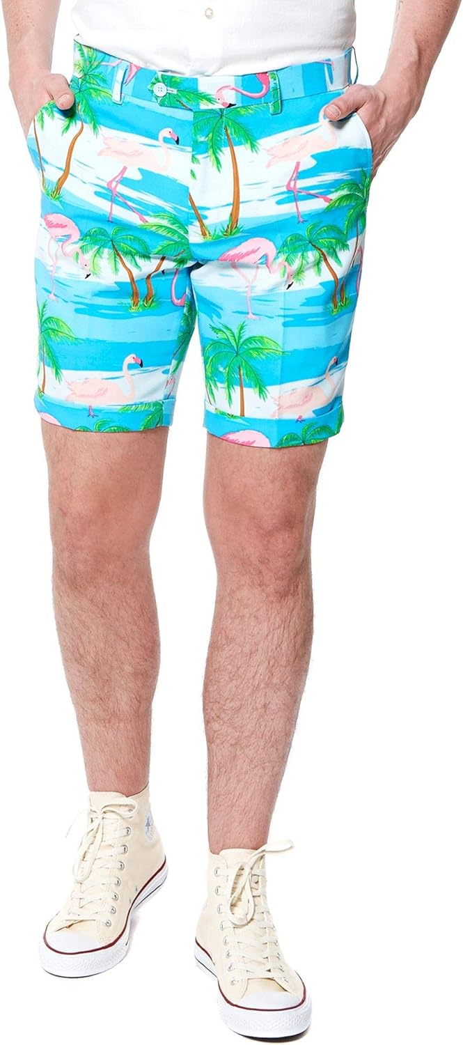 OppoSuits Herren Men Suit Business-Anzug Hosen-Set 46 Flaminguy, 46 Flaminguy