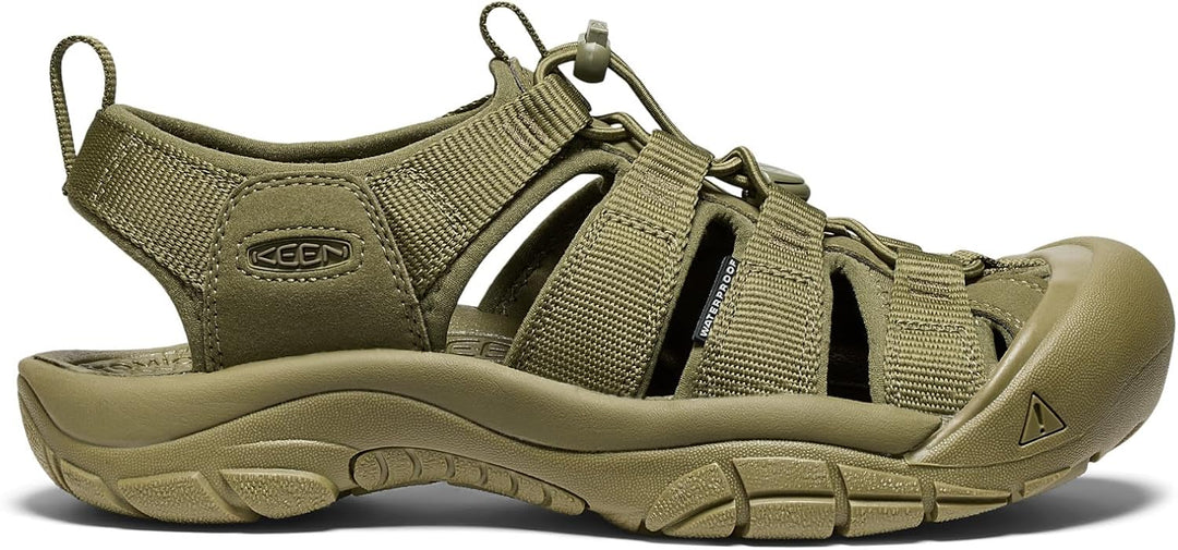 Keen Herren Newport H2 Sandale 42 EU Einfarbig Olivgrün, 42 EU Einfarbig Olivgrün