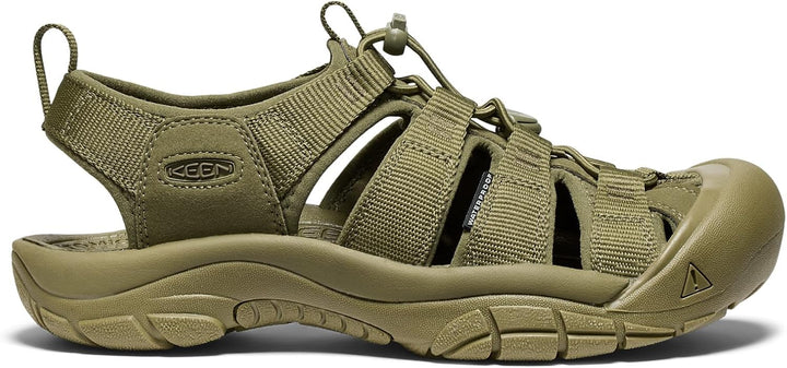 KEEN Men's Newport H2 Closed Toe Water Sandal 46.5 EU Einfarbig Olivgrün, 46.5 EU Einfarbig Olivgrün
