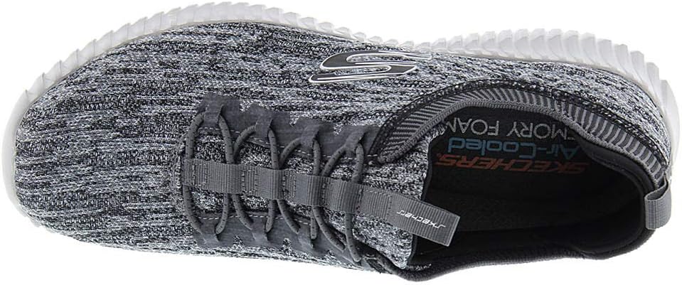 Skechers Herren Elite Flex Hartnell Halbschuhe 41 EU Gray Black Mesh Trim, 41 EU Gray Black Mesh Tri