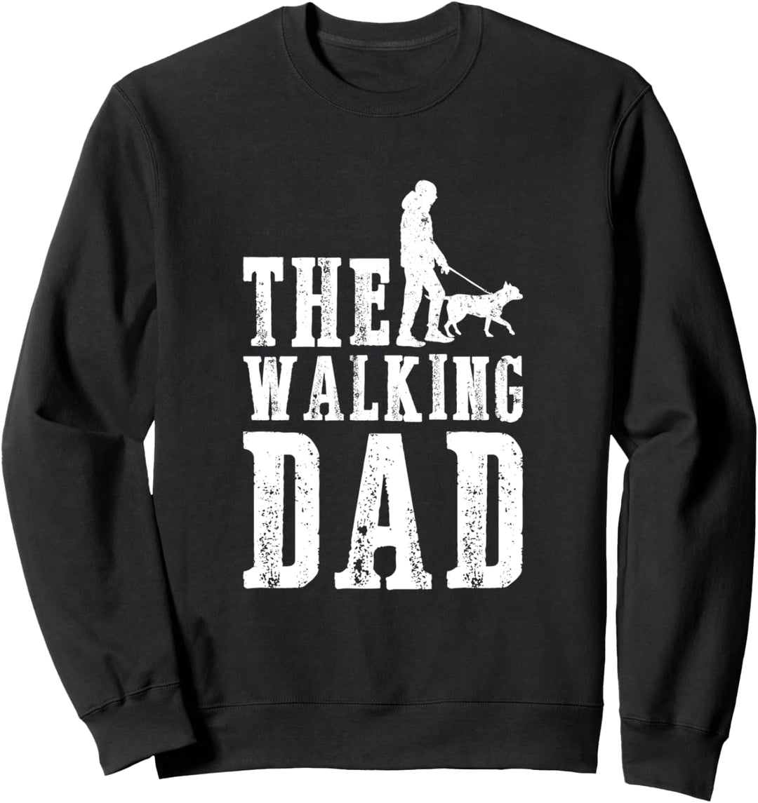 The walking Dad Hund Hunde Pfoten Pfote Hundebesitzer Sweatshirt