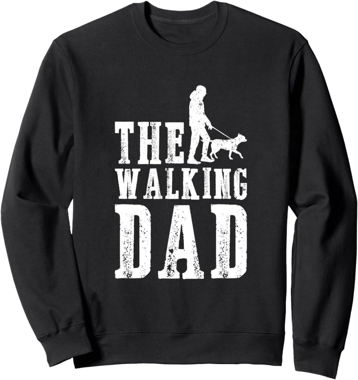 The walking Dad Hund Hunde Pfoten Pfote Hundebesitzer Sweatshirt