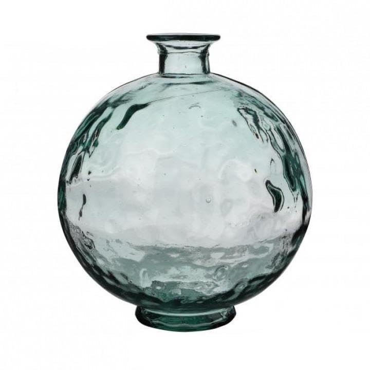 NATURAL LIVING VASE Opera 7L AUS RECYCELTEM Glas Durchmesser 24CM X H28CM