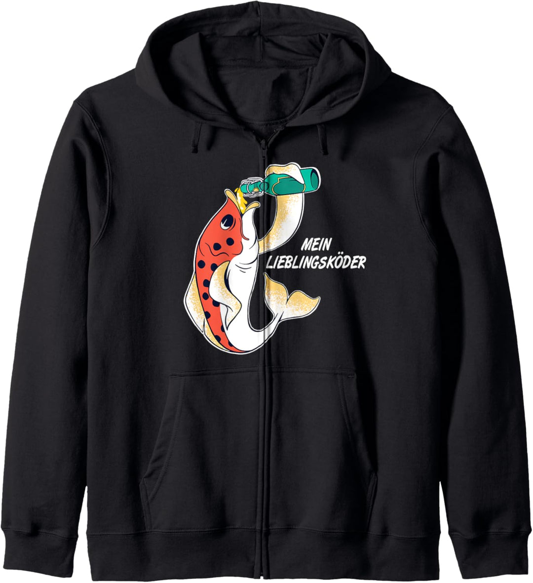 Lieblingsköder Bier Fisch, Angeln Angler Humor Hobby Kapuzenjacke
