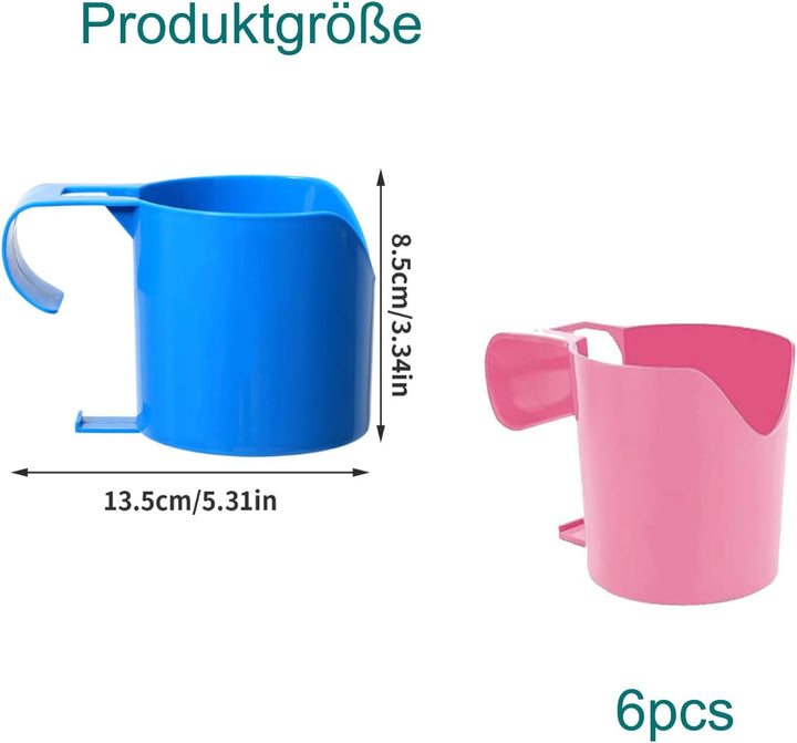 6 Stück Pool Getränkehalter,Poolrand Getränkehalter Pool Becherhalter Multifunktionaler Poolside Cup